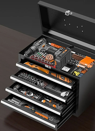 Verktøykasse med flere funksjoner